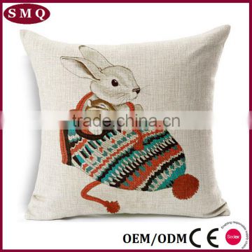 wholesale plain linen painting decorative pillow cover