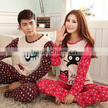 2015 High Quality Knitted Couple Pajama photo-2