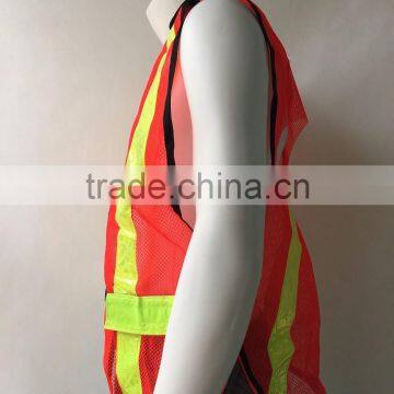 Safety Traffic hi Visibility Reflective Safety Vest With PVC Tapes photo-6