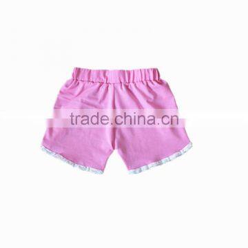 Kids Girls Clothing Wholesale From Turkey Children New Style Print Lace Ruffle Shorts photo-2
