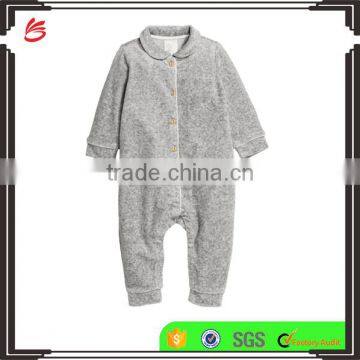 Velour soft cotton blend sleep jumpsuit one piece for kids