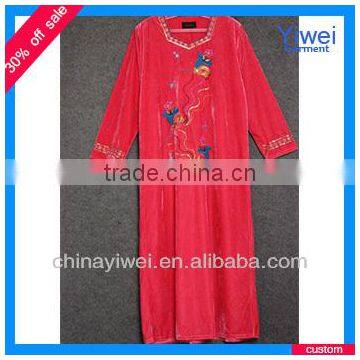 fashion colored abaya dress