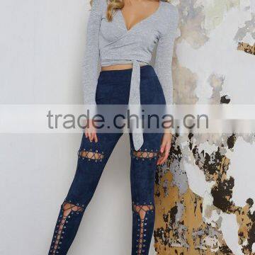 2017 Latest Sexy Straps Leggings Pants for Women photo-4