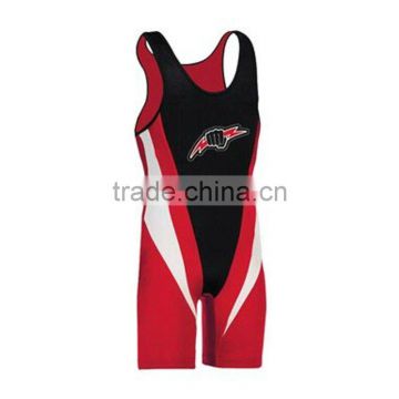 Custom "V" Panel Wrestling Singlet