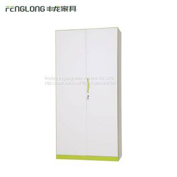 Knock down structure steel/metal swing 2 door filing cabinet