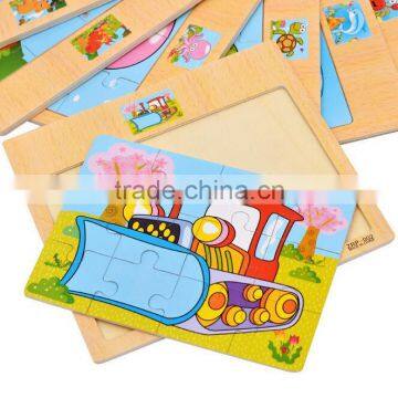 Children's Puzzle Toys Assembly Block Educational Wooden Jigsaw Toy for Kids photo-4