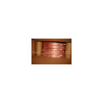 1/4 Inch T2 Split Air Conditioner Copper Pipe Seamless Oiled , Round