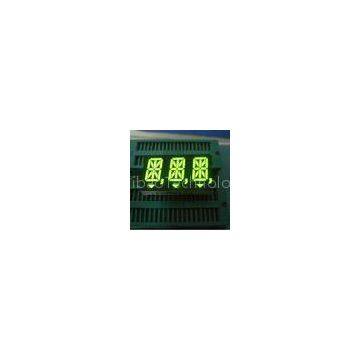 Super Green 14 Segment LED  Display For Instrument Panel Triple-Digit 14.2mm