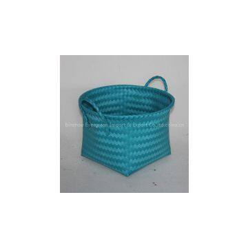 Hand woven  PP nylon storage basket