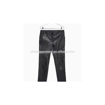 Women\'\'s Slim Fit Leather Trousers