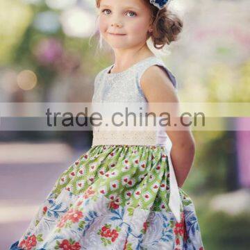 2017 New Arrival Baby Girl Boutique Remake Dress Children's Fall Boutique Outfits photo-3