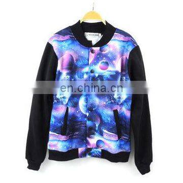 wholesale sublimated modern team light weight ladies baseball jacket