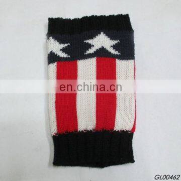 2016 Winter Knitted Fashion American Flag Leg Warmer Boot Cuffs photo-3