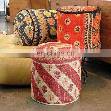 Vintage Kantha Poufs / Ottomans