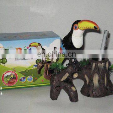 2014 plastic electric emulated sound control dancing big mouth parrot/ bird