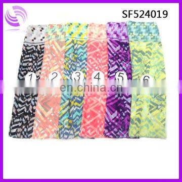 fashion chiffon colorful sawtooth painting scarf and shawl wholesale