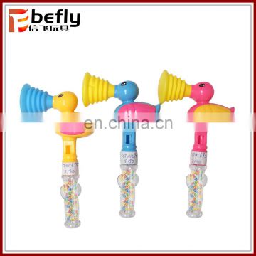 Cartoon duck whistle hammer toy candy for sale