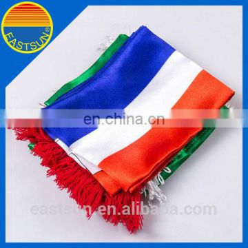 Hot sale football club scarf, jacquard football sports fan scarf