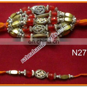 Exclusive Om Beads Rakhi