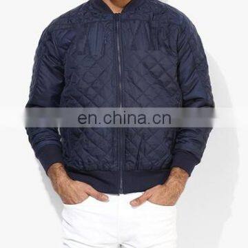 wholesale quilted jackets - Quilted Biker Style Jacket for Men's