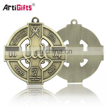 Stainless Steel Copper Custom Catholic Religious Medal And Cross Wholesale