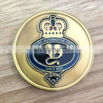 China manufacture antique gold challenge coins custom