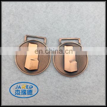 Promotional high quality round shape metal logo plate