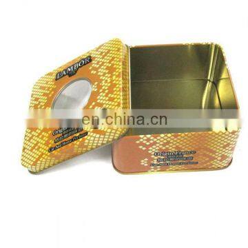 Popular Perfume Watch Tin Box With Window