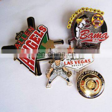 Custom Sport Baseball Colors Enamel Gold Silver Lapel Pin Badge photo-2