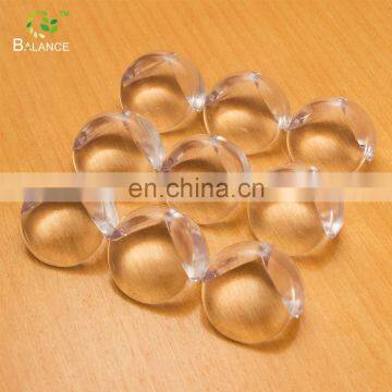 baby safety PVC clear product corner protection plastic furniture PVC material corner connector bag package