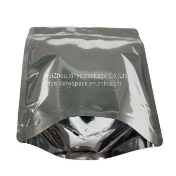Quality and Quantity Assured Resealable Price Large Aluminum Foil Stand up Pouch Bag With One Side Transparent photo-2
