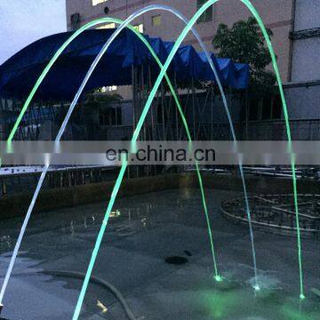 Pedestrian street walkway park stainless steel fountains water spout decorative water fountains