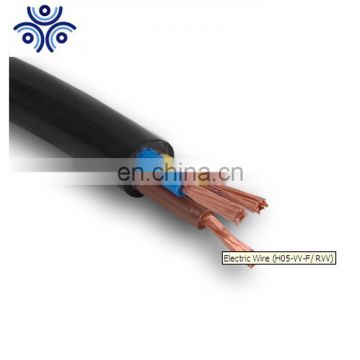 300/300V Copper flexible wire multi core H03V2V2-F PVC cable 2.5mm