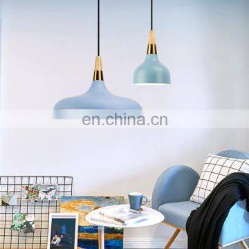 Minimalist Aluminum Suspension Luminaire Decorative Hanging Light Wood Pendant Light for Kitchen Dinner Room photo-4