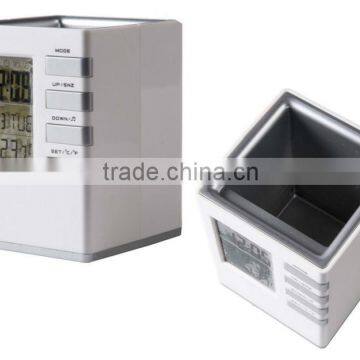 Pen Holder Digital Alarm Clock With Calendar Quality Choice photo-3