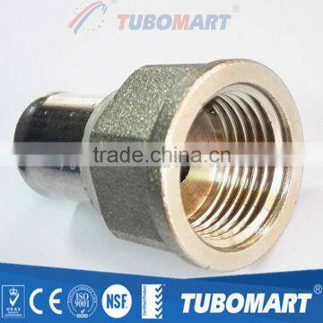 Hight quality U type copper press fittings for underfloor heating pipes