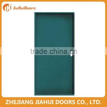 Single steel fire rated door with panic bar and closer