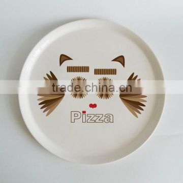 ON SALE 2015 new product 12inch 13inch ceramic pizza plate