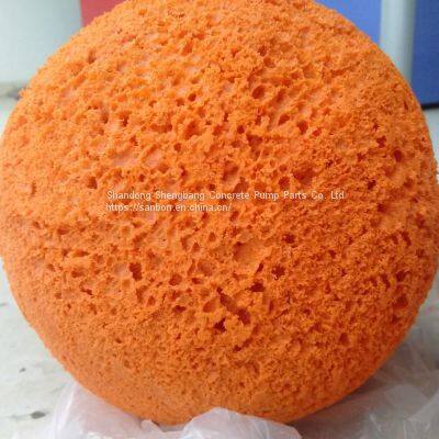 Concrete pump cleaning ball 3 4 5 6 inch good quality