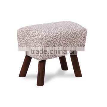 Modern Upholstery Stool,Fabric covered Stool,Wood Stool