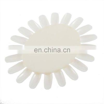 NNail Art Display Wheel False Tips Display Practice Wheel Board for Nail Polish Design Decoration Kit Milky White DIY Nail Tool