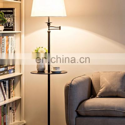 Wholesale Nordic Iron Linen Floor Lamp Decorative LED Floor Lighting For Home