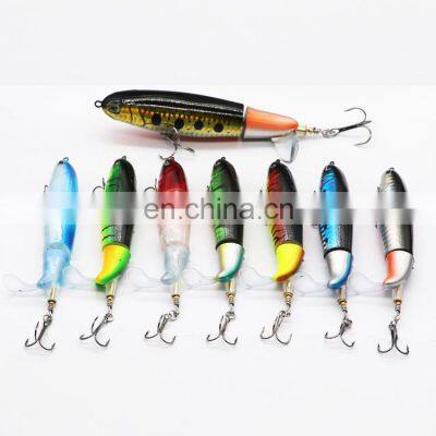 In Stock Factory direct sale floating hard lure ABS plastic material  Flexible Whopper Popper Pesca Artificial Bait