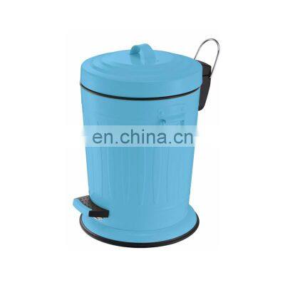 Roman Kitchen Stainless Steel Trash Can Foot Pedal Silent Lid Waste Bin photo-4