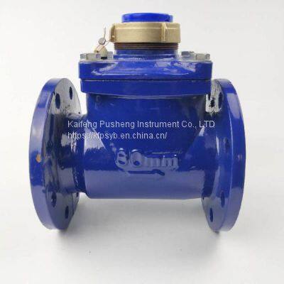 DN80 Irrigation Valve Digital Woltmann Mechanical Water Flow Meter With Pulse Output