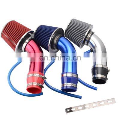 AOSU 76mm Universal Car Racing car air filters air with intake pipe