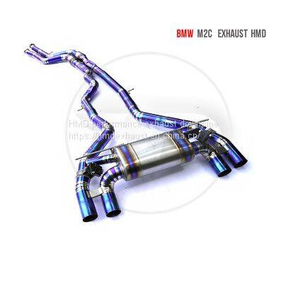 Titanium Alloy Exhaust Pipe Manifold Downpipe is Suitable for BMW M2C Auto Modification Electronic Valve whatsapp008618023549615