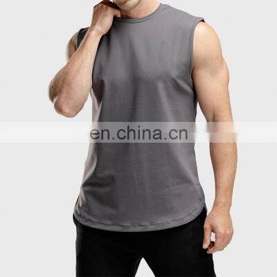 Tank Top 100% Polyester Vest Sublimation Printed Tank Top Quick Dry Men Gym Singlets