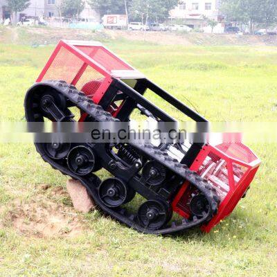 Under Water Rubber Track Electric Motors Wheel Drive Robot Chassis For Silt Pond Land