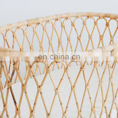 High Quality Rattan Cot Kid's Bassinet, Crib For Baby Wicker Nursing Furniture Wholesale Vietnam Supplier photo-4
